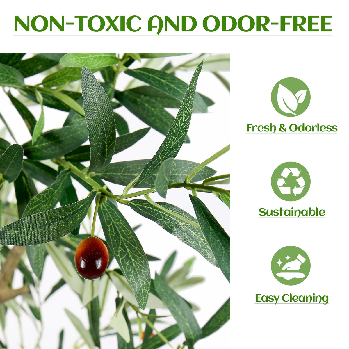 7FT Artificial Olive Tree Indoor Tall Faux Plant