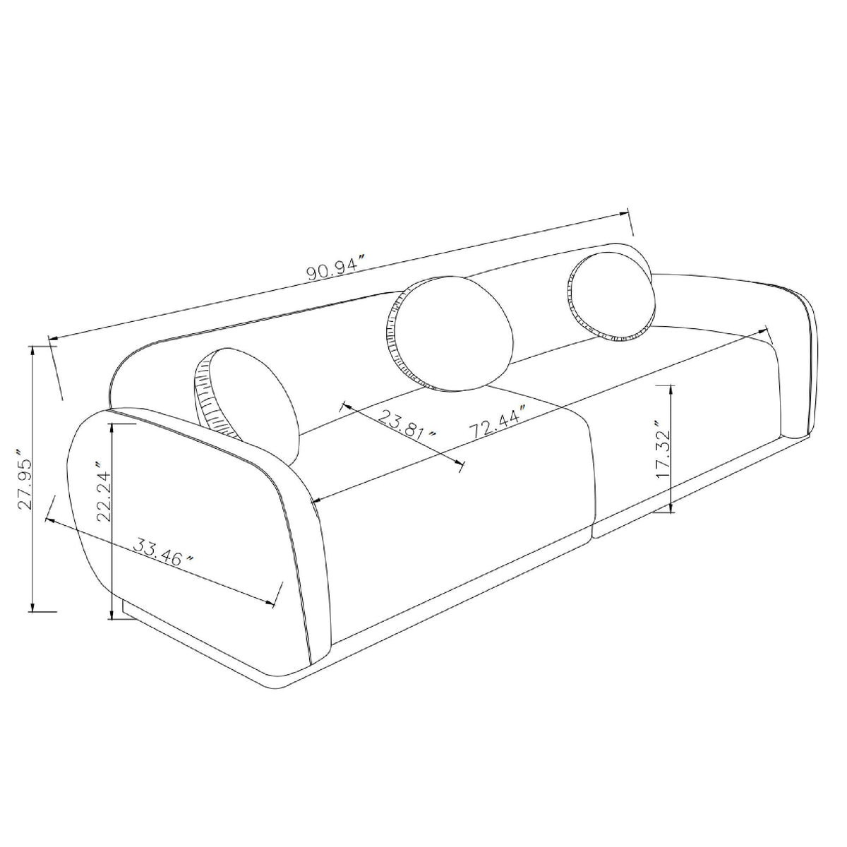Modern Seater Sofa Ideal for Apartment Lounging & Friend Gatherings