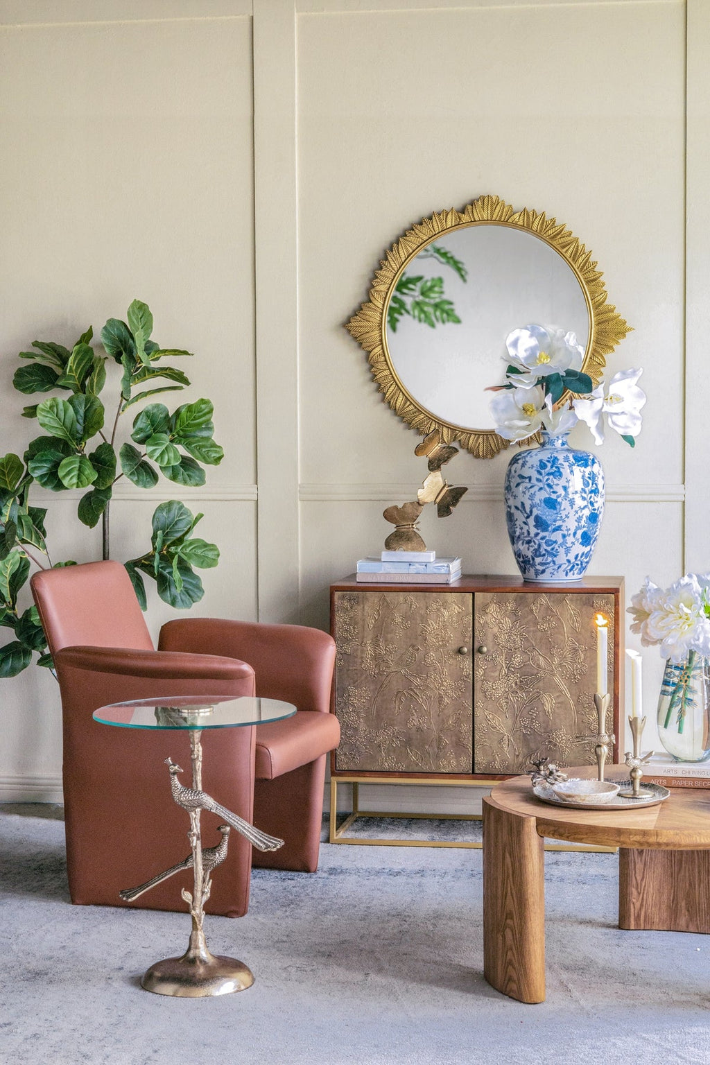 Artistic Round Side Table