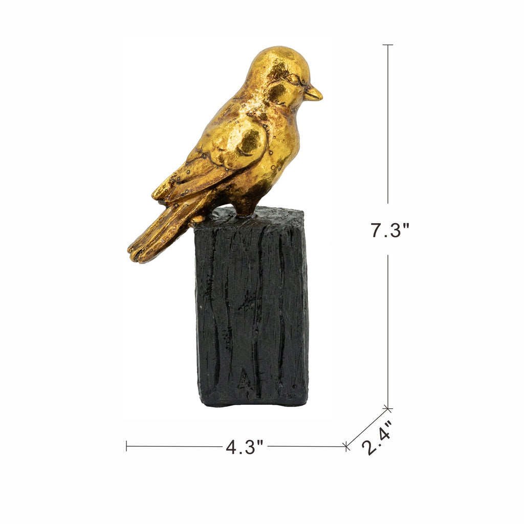 Sparrow Sculpture on Faux Branch
