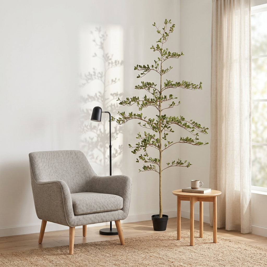 6ft Artificial Olive Tree - Realistic Faux Plant