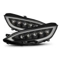 AlphaRex 12-21 Tesla Model S NOVA-Series LED Proj Headlights Blk w/Activtn Light & Seq.Sig / SB DRL 880877