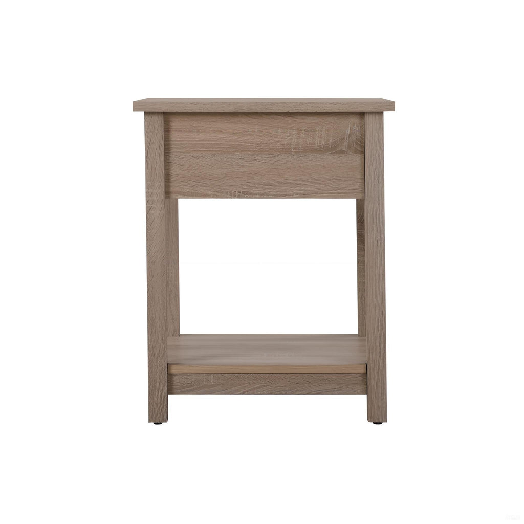 Sleek Contemporary Nightstand In Sandle Wood