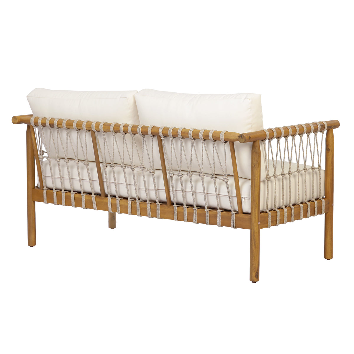 Teak Finish Acacia Wood Patio Seating