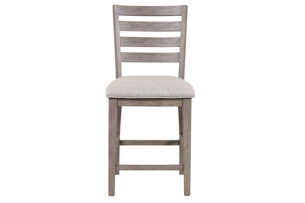 Counter Side Dining Stool with Ladder Back (Set of 2)