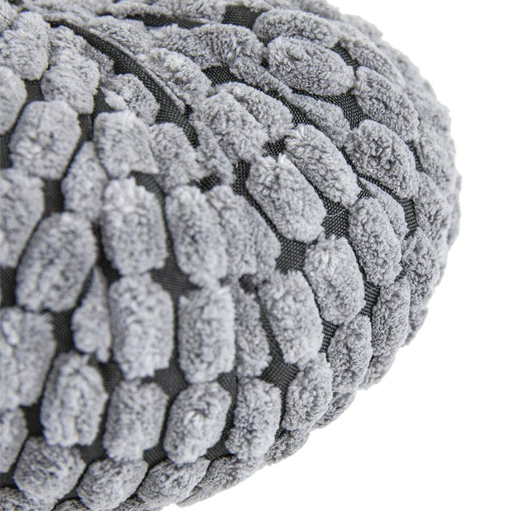 Chenille Weighted Pumpkin - Gray, Set of 3