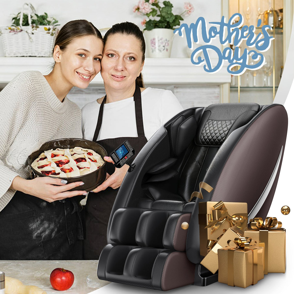 Massage Chair Recliner with Zero Gravity and Full Body Air Pressure