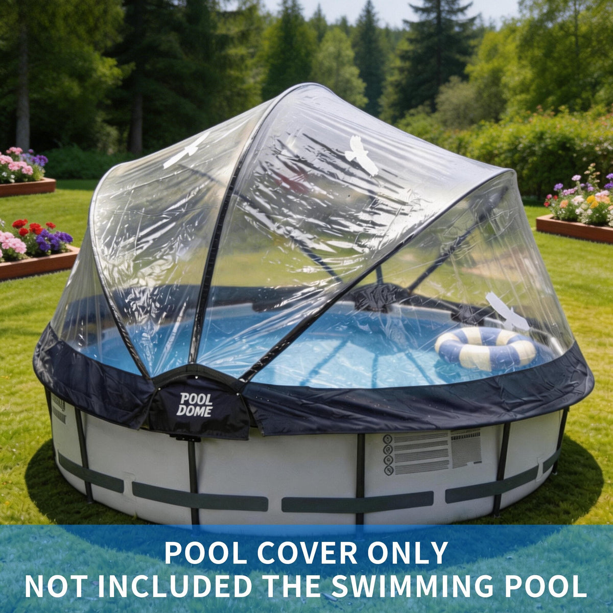 15 FT Round Multifunctional All Weather Cover Pool Dome Enclosure