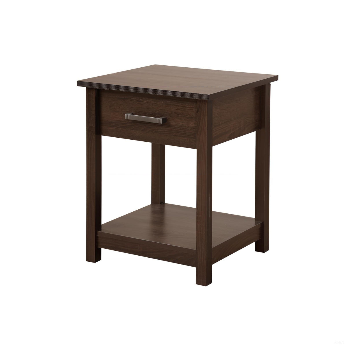 Sleek Contemporary Nightstand in Wenge