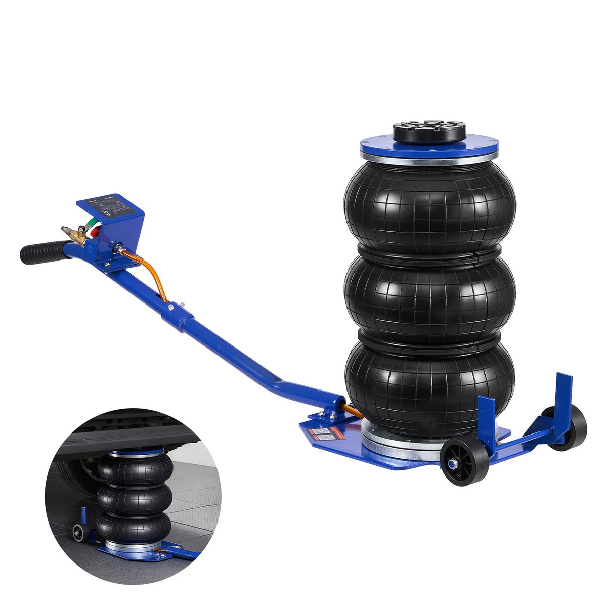 3 Ton Triple Bag Air Jack with Fast Lifting Pneumatic Feature