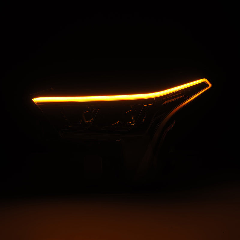 AlphaRex 22-23 Toyota Tundra LUXX-Series Headlights Alpha-Black w/Amber DRL - Req 810029 OR 810030 880873 *Discontinued