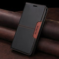 Anti-theft Card-Slotted Business Leather Case Light Luxury Skin-Feel Phone Case