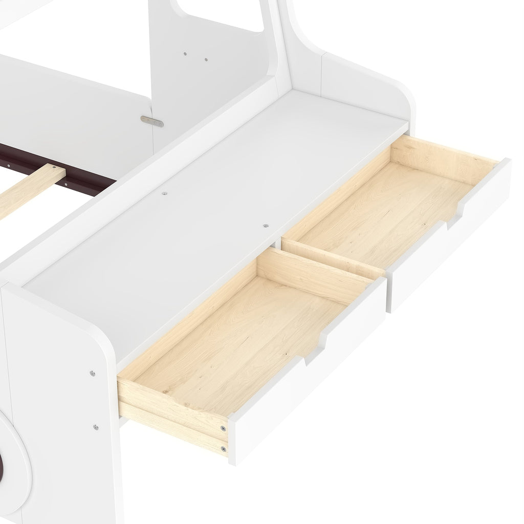 Twin Size Floor Bed with Car-Shape Design