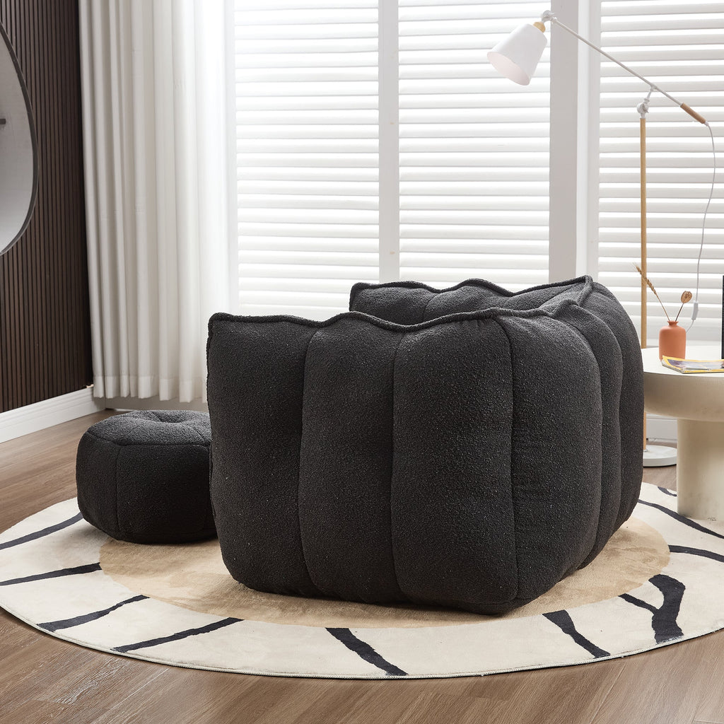Soft Bean Bag Chair with High Resilient Foam