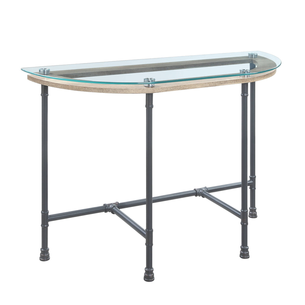 Brantley Clear Glass & Sandy Table