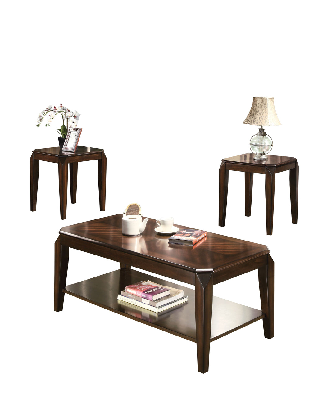 Docila 3PC Coffee and End Table Set