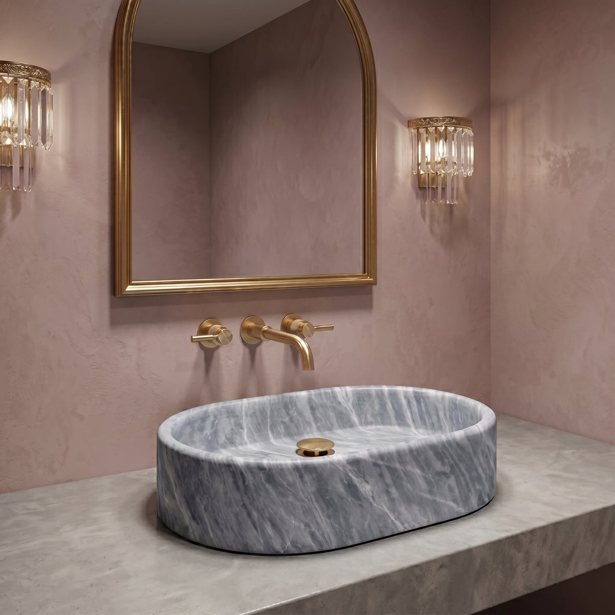 Gray Bathroom Vanity by VITRA