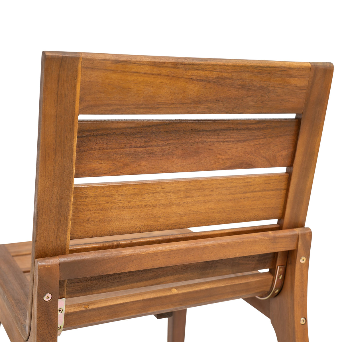 Outdoor Acacia Wood Dining Chair Set of 2