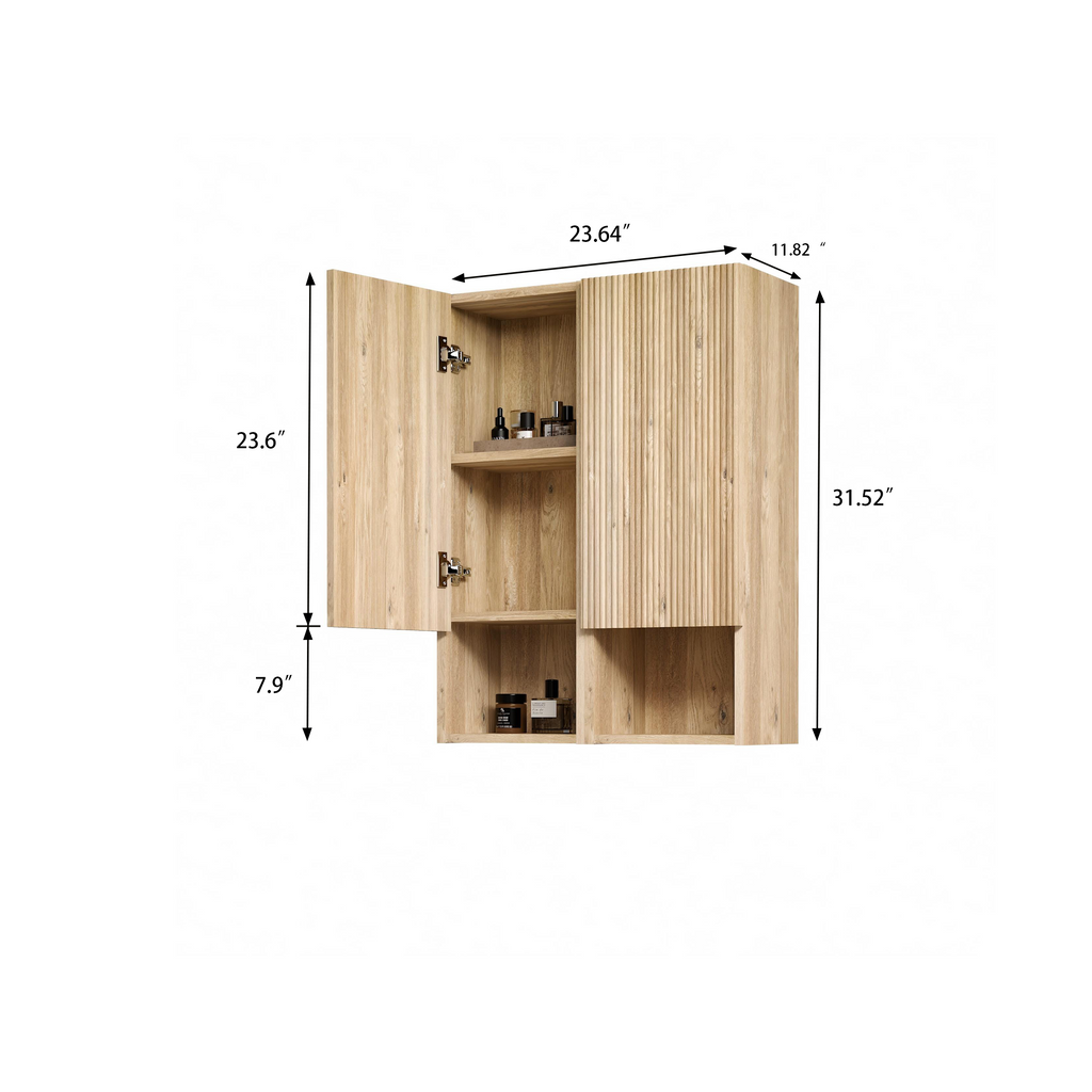 Chic Striped Textures Side Cabinet