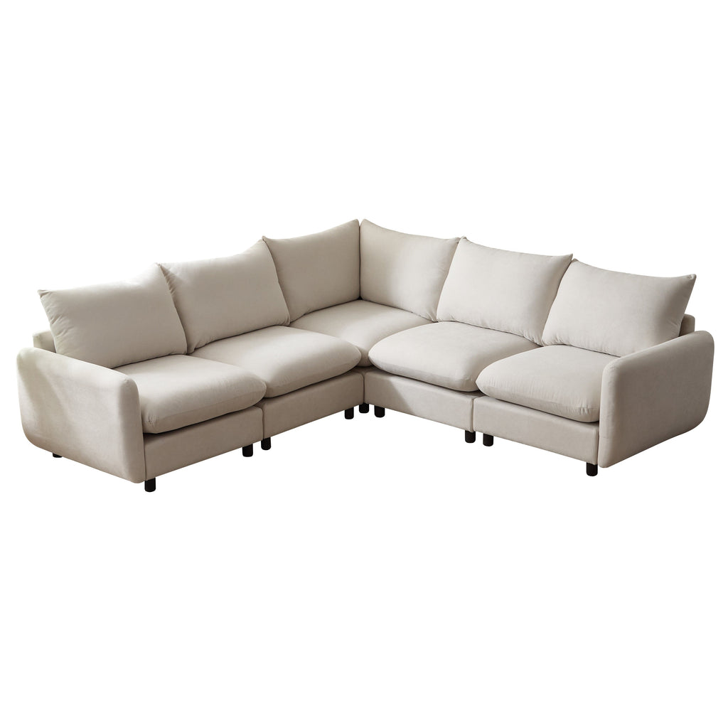 99 Inch Oversize 5-Piece L Shaped Sectional Sofa