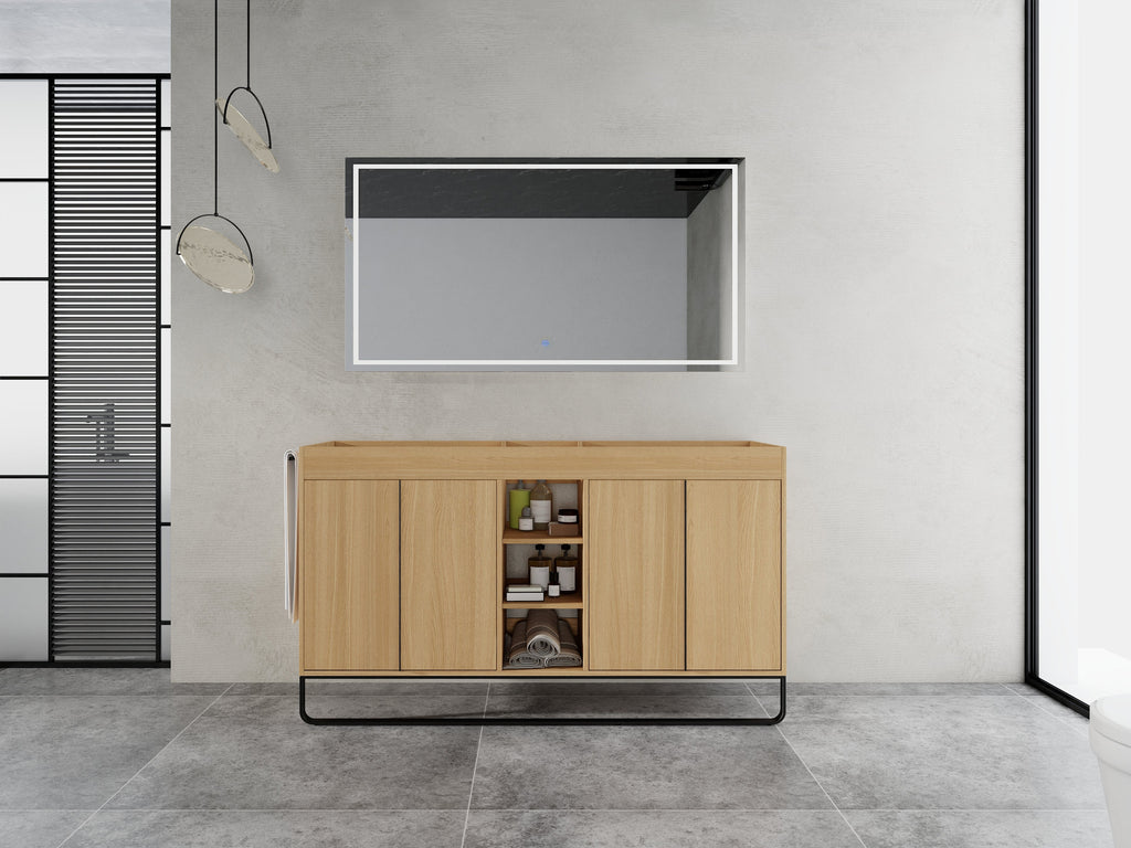 60" Freestanding Bathroom Vanity Cabinet