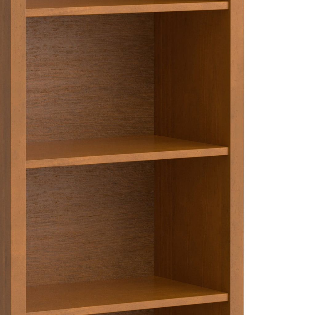 Warm Shaker 5 Shelf Bookcase