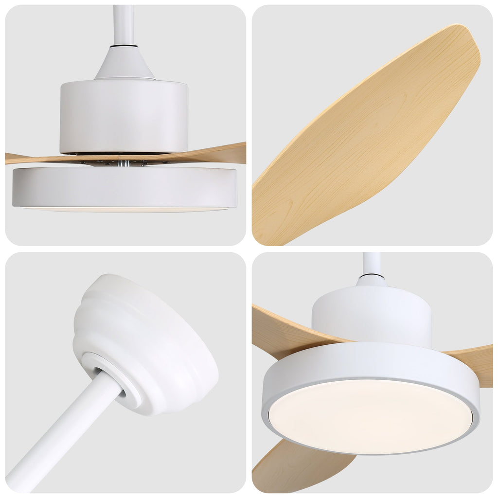 47 Inch Ceiling Fan with 22W LED Light and Remote Control