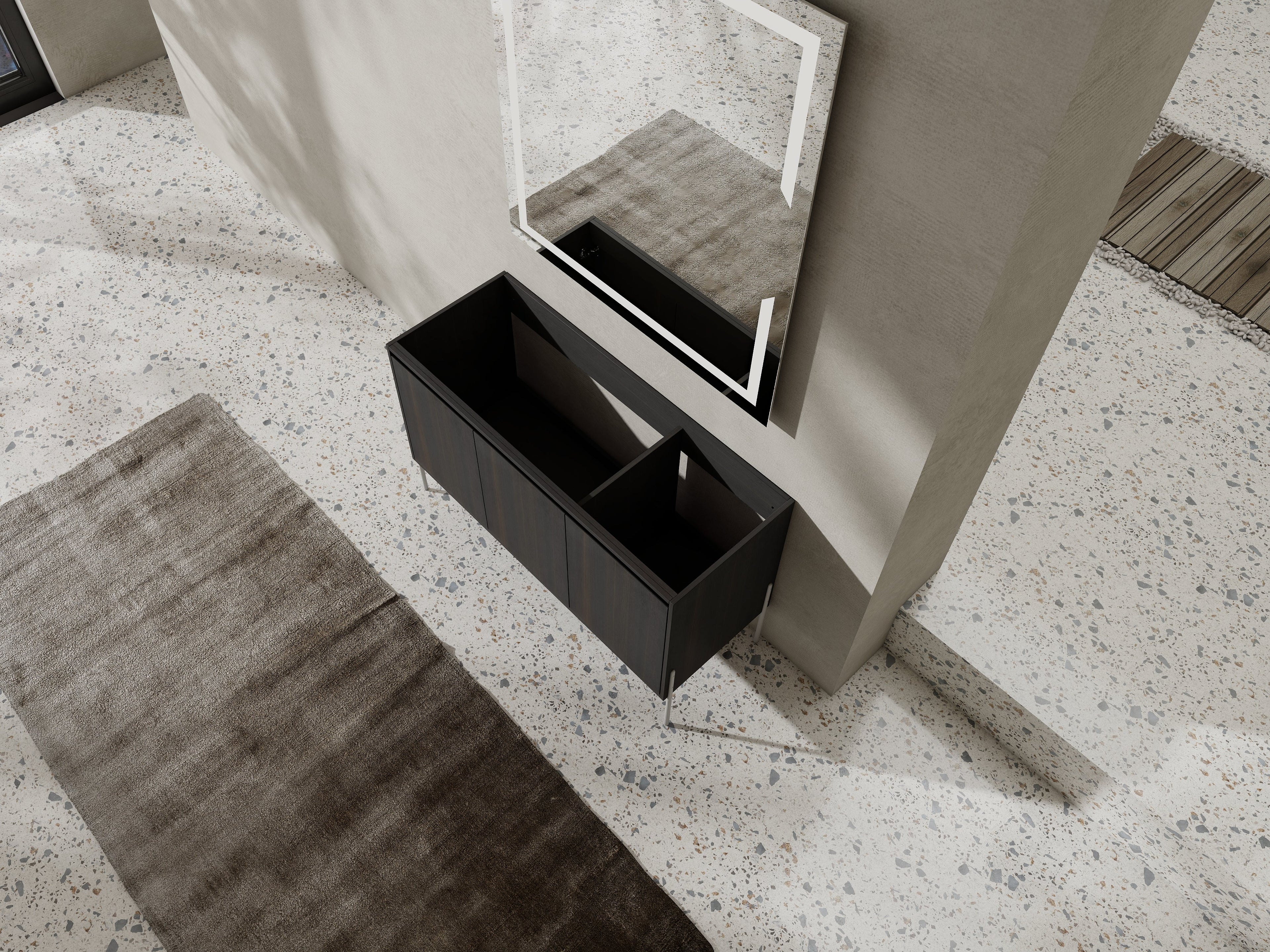 48" Freestanding Bathroom Vanity - Storage Cabinet