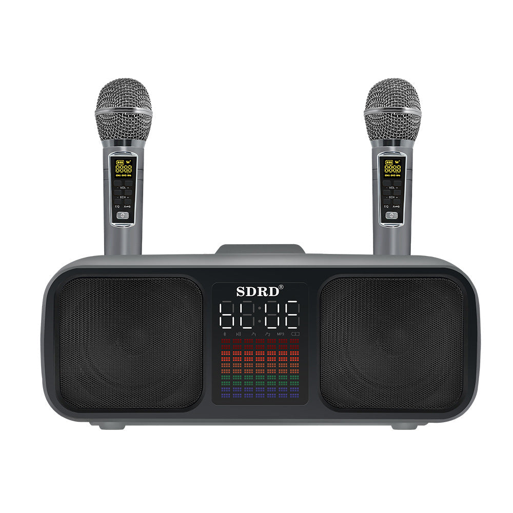 SD318 Desktop Bluetooth Speaker Dual Speaker Wireless Microphone