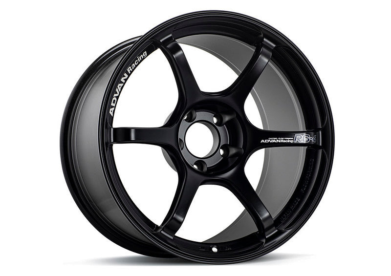 Advan RG-4 18x8.5 +44 5-114.3 Semi Gloss Black Wheel YA48H44ESB