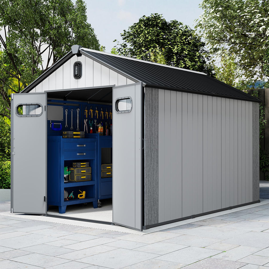 8x14 Ft Resin Outdoor Storage Shed