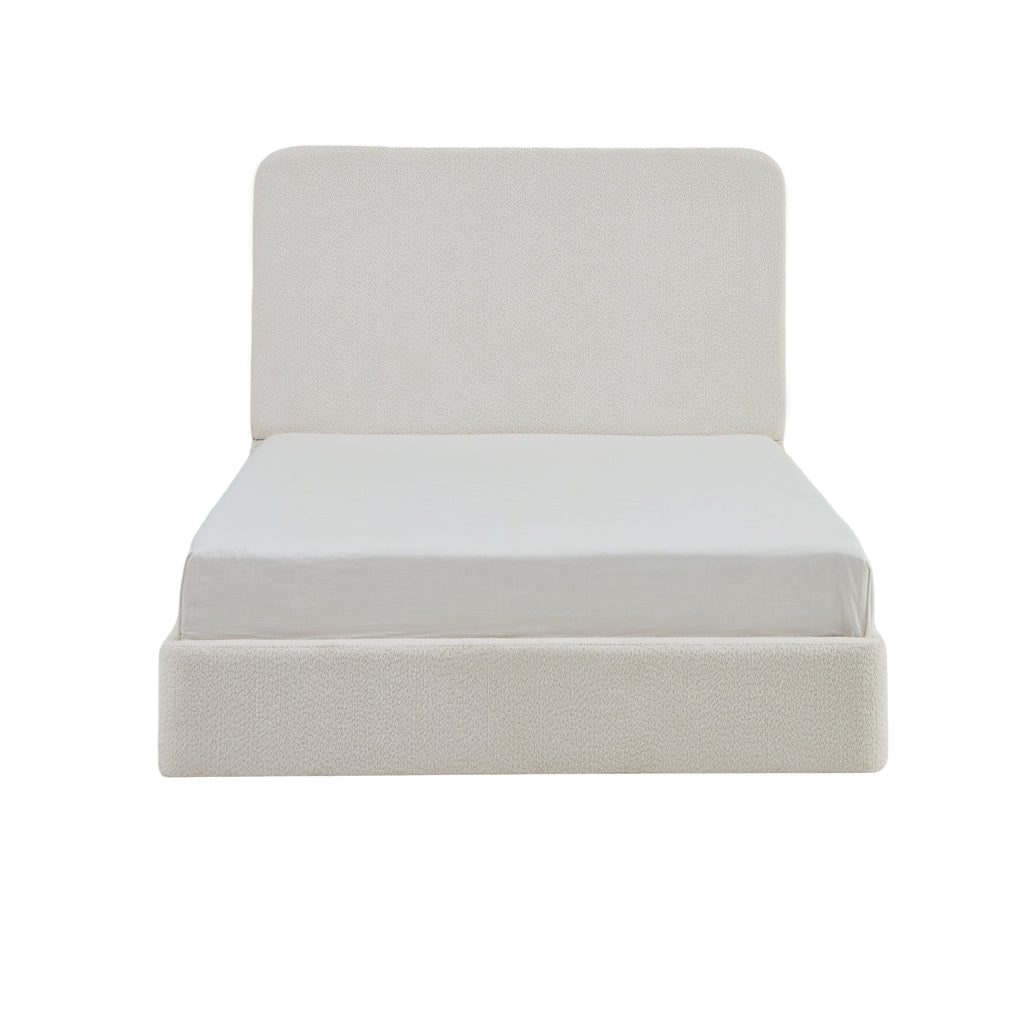 Canter Tall Headboard Upholstered Bed - Pearl