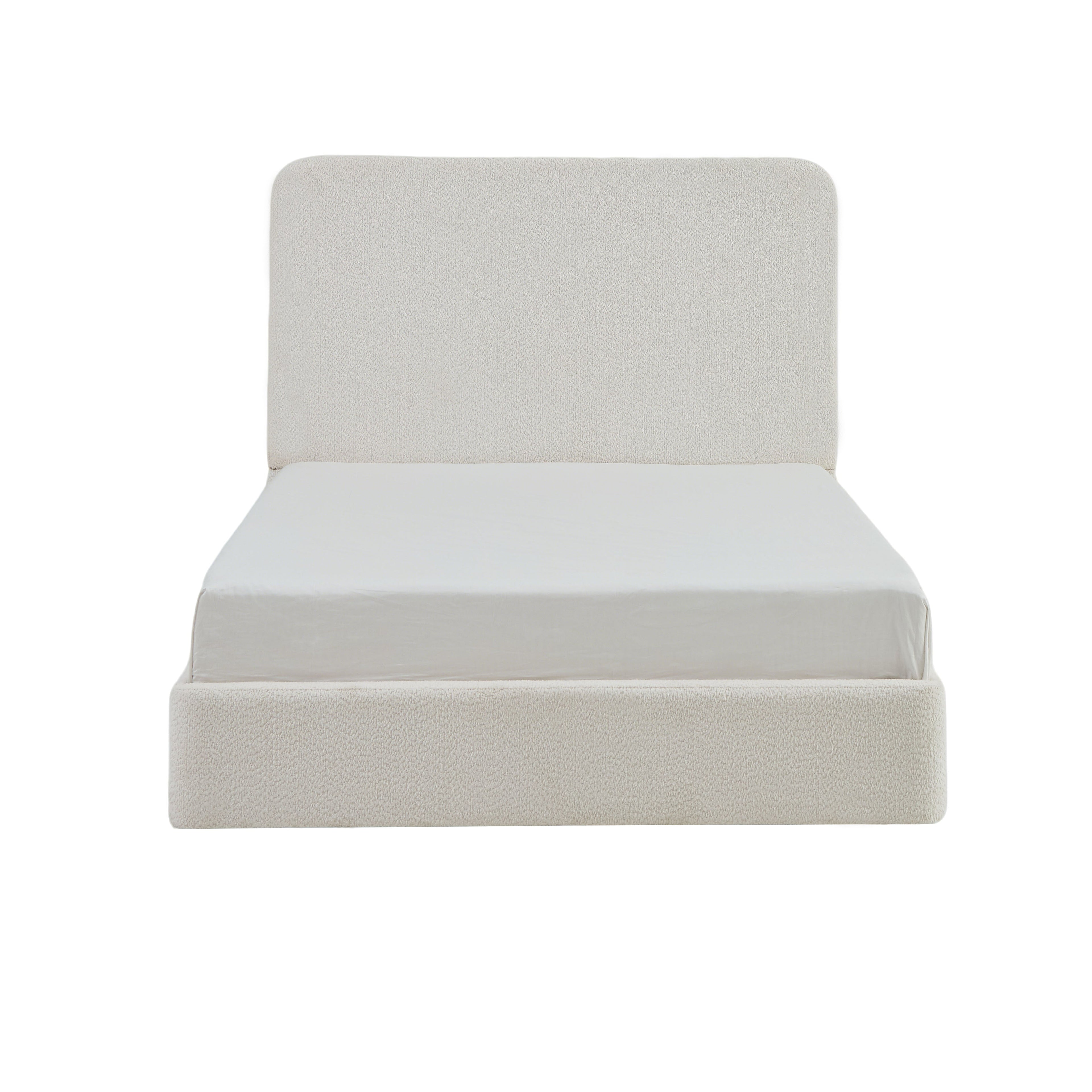 Canter Tall Headboard Upholstered Bed - Pearl