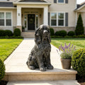 18'' Antique Finish Realistic Sitting Cocker Spaniel Dog Statue