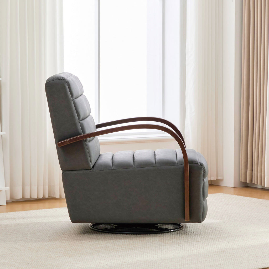30.7" Modern Upholstered 360° Swivel Accent Chair