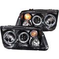 Anzo  USA Voklswagen Jetta MK4 Projector Headlights W/ Halo Black