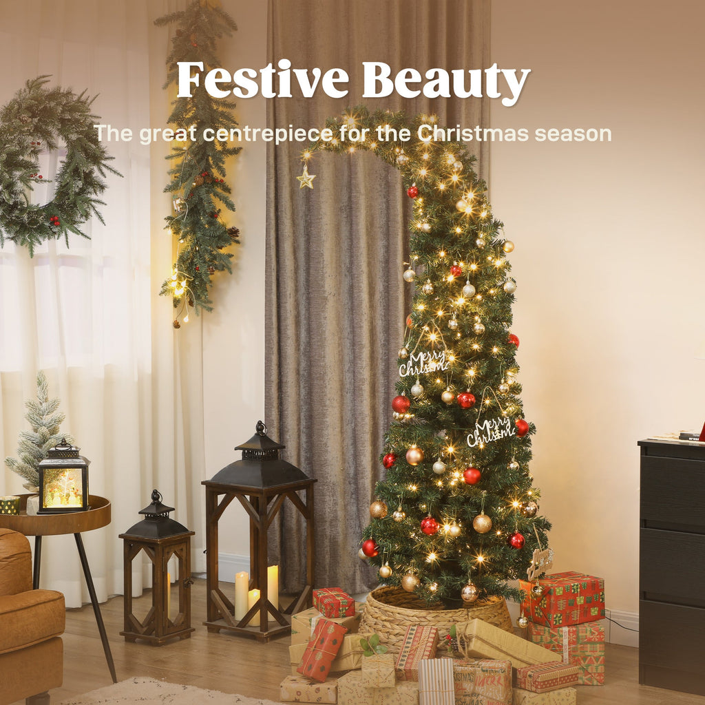Homcom 6 ft Prelit Whimsical Christmas Tree