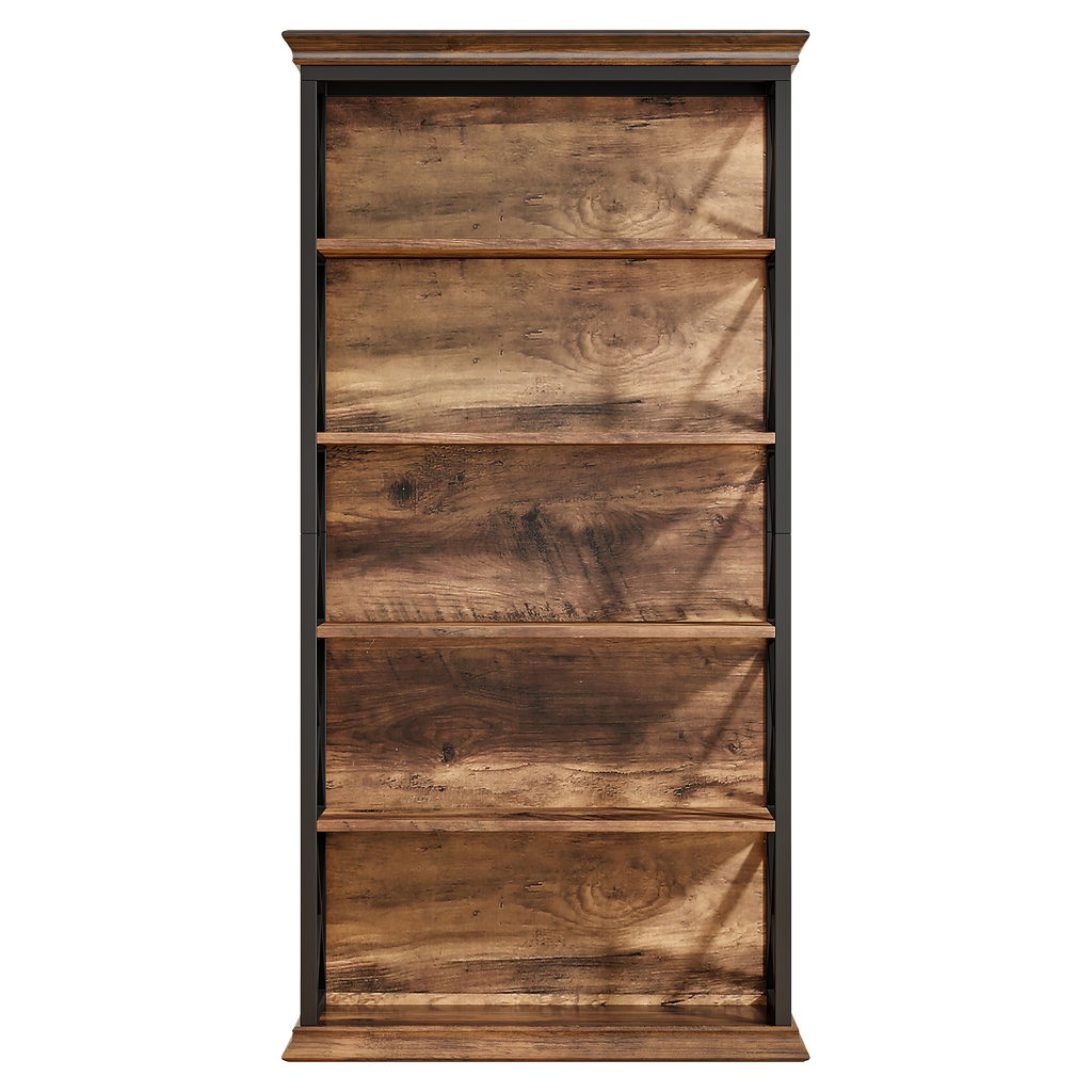 70.8" 6-Tier Industrial Bookcase