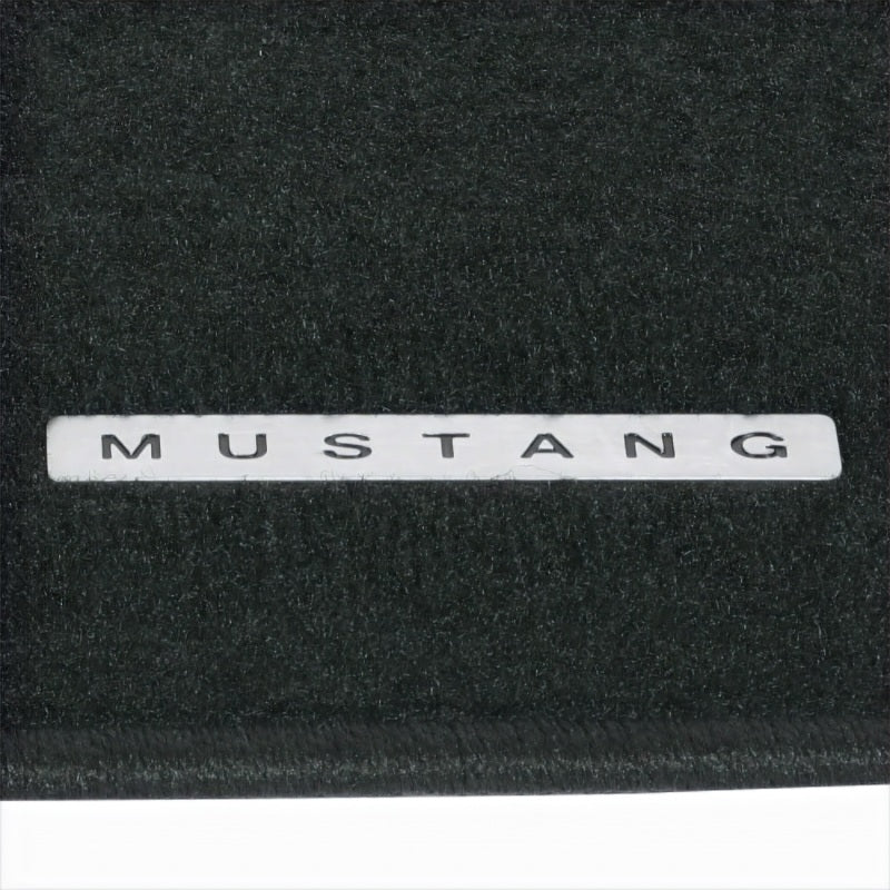 Ford Racing 06-09 Mustang Black Floor Mats w/Mustang Tag M-13086-ME