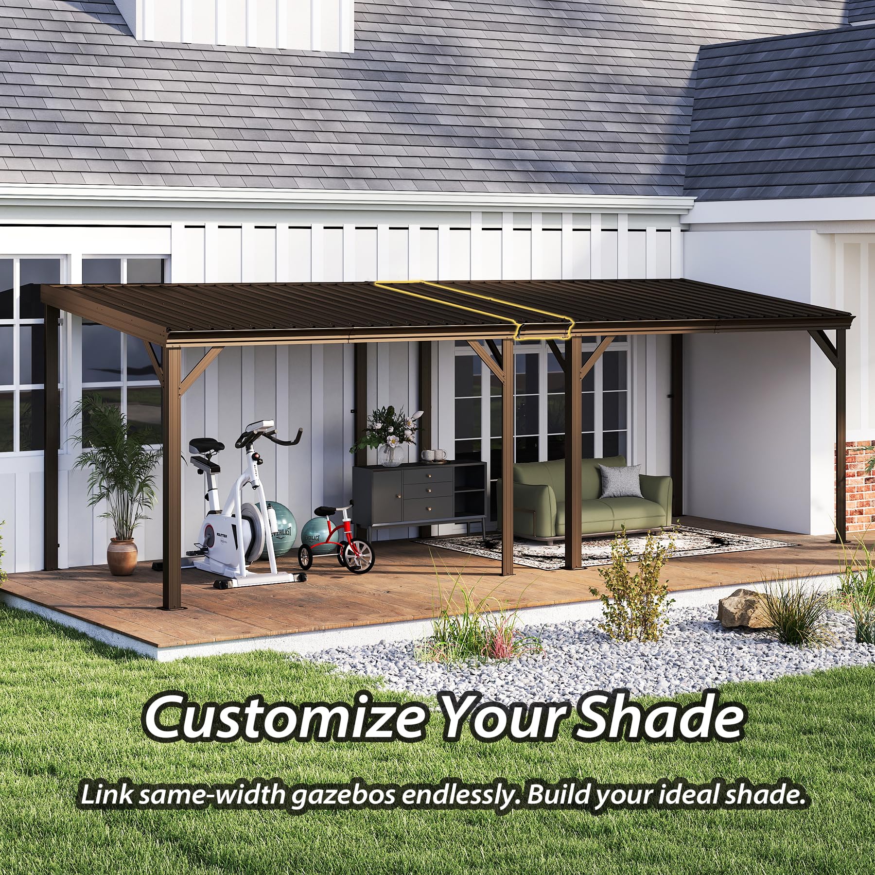 Gazebo Connector Kit for 8ft Width Wall Mounted Gazebos