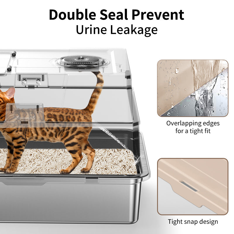 Stainless Steel Cat Litter Box - Big Size