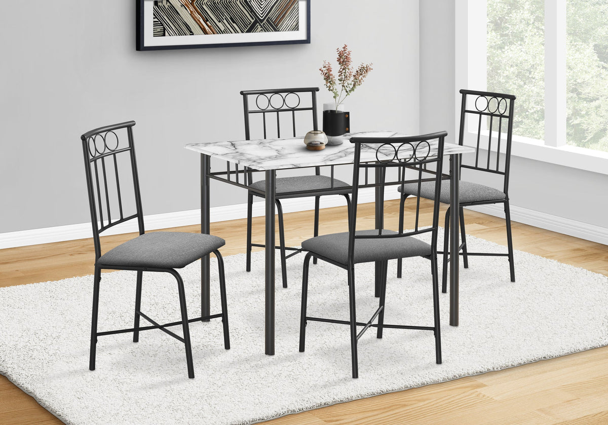 Contemporary 5-Piece Dining Table Set