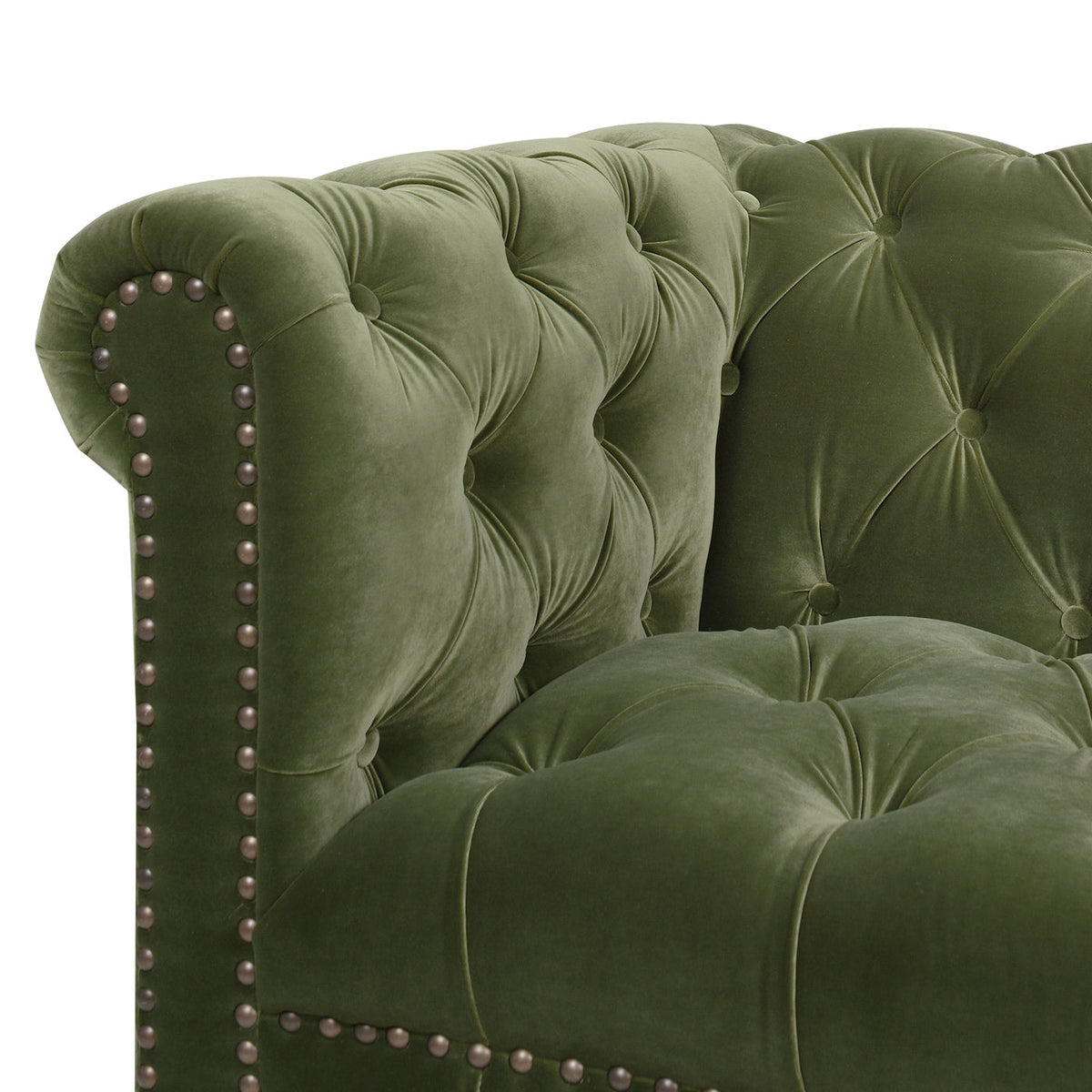 Alto 88" Tufted Chesterfield Sofa, Olive