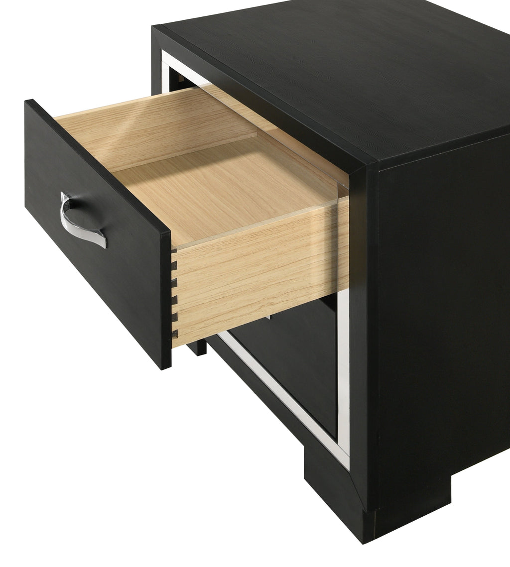 Modern Glam 2-Drawer Nightstand