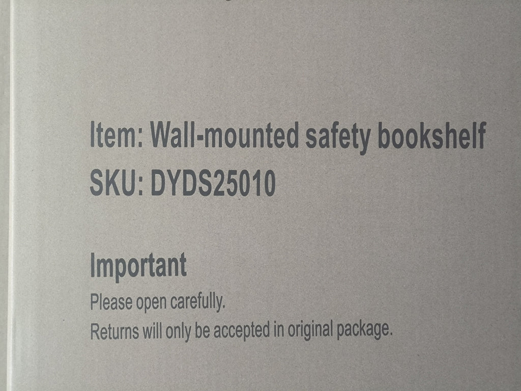 Wall-Mounted Kids Bookshelf with 3 Front-Facing Display Shelves