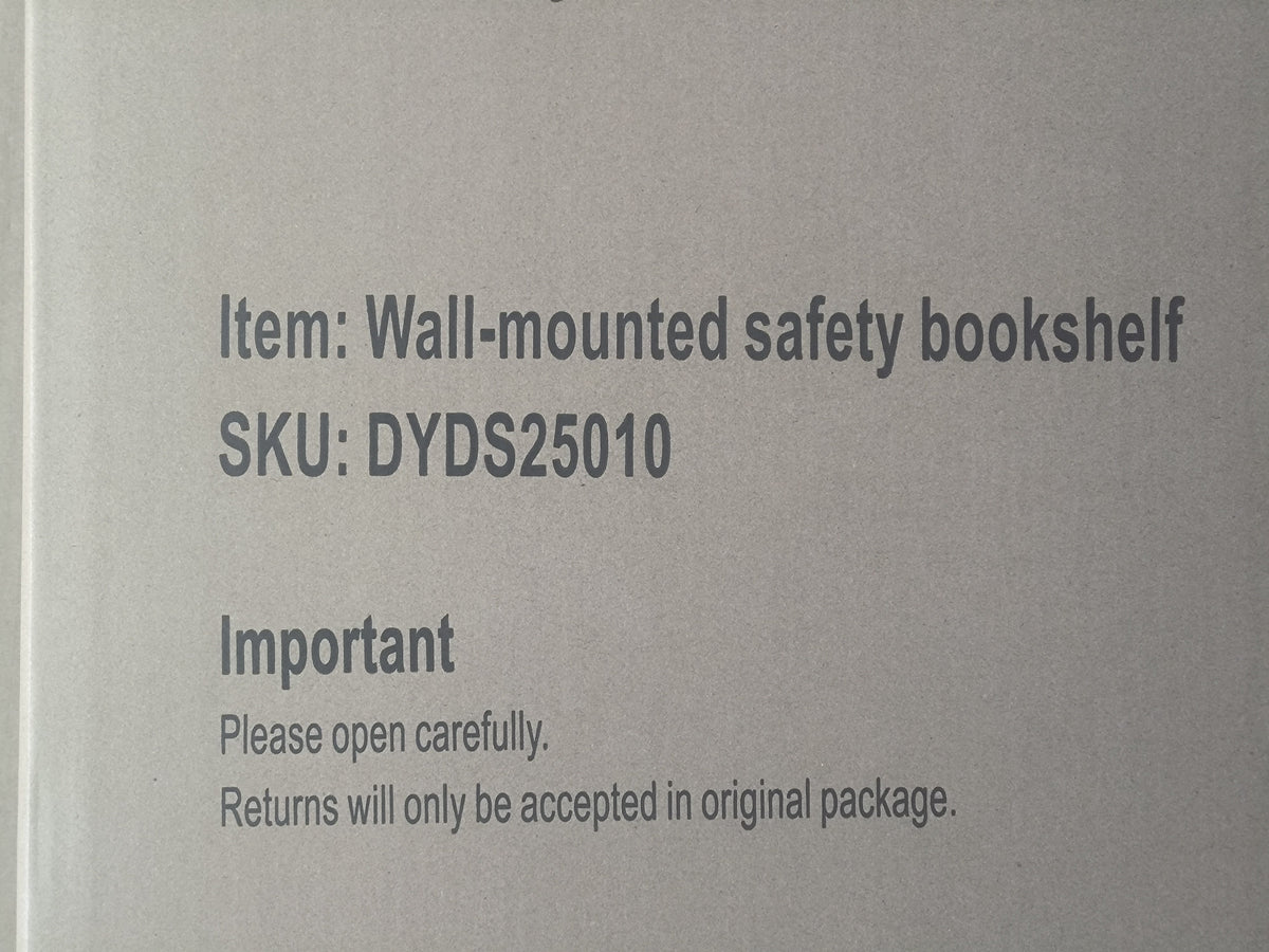Wall-Mounted Kids Bookshelf with 3 Front-Facing Display Shelves