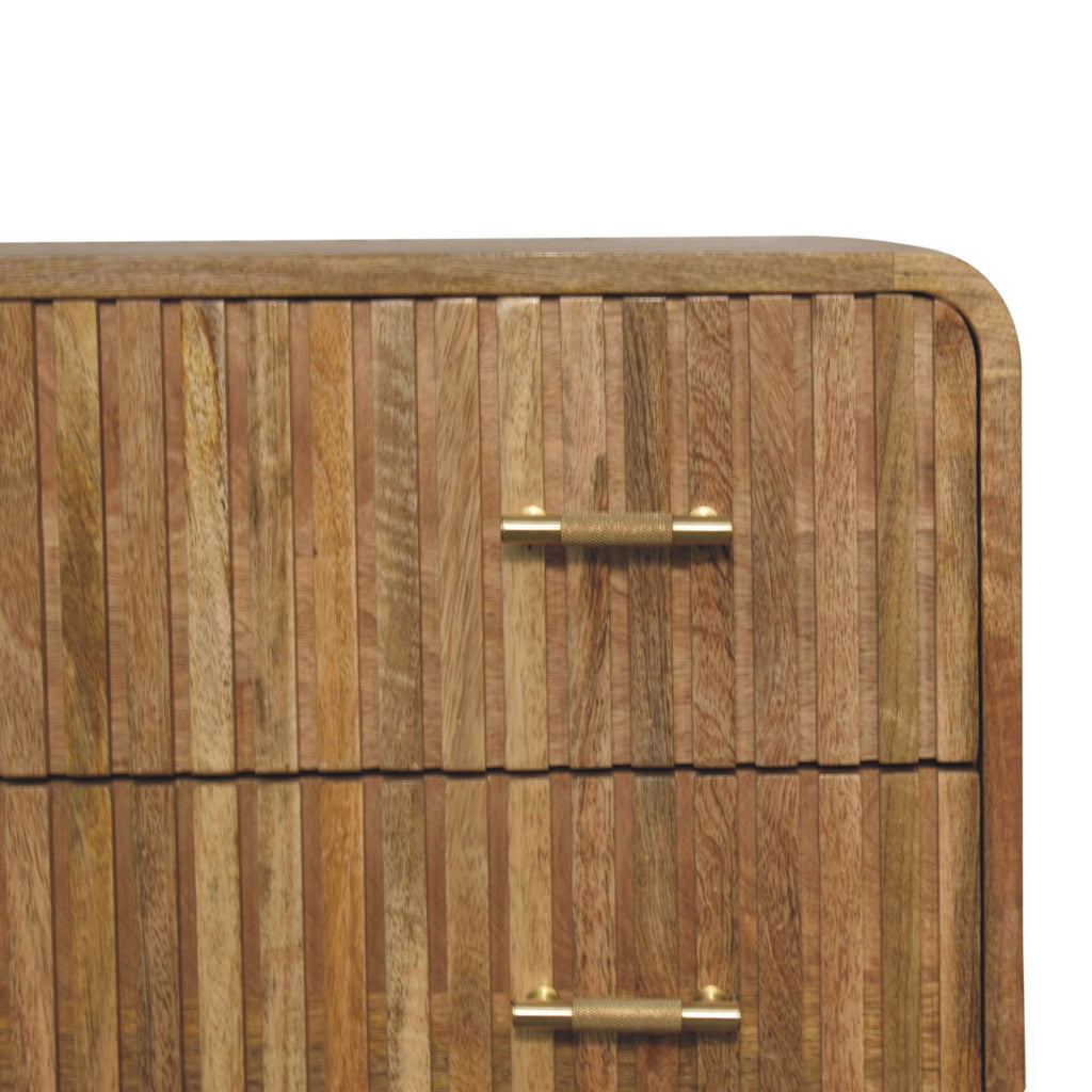 T-bar Ridged Chest, 3-Drawers