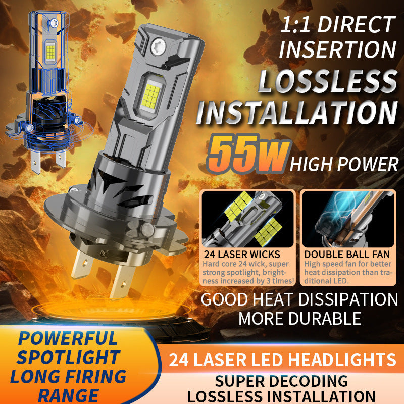 Plug And Play H7 Car LED Headlight H4 LED Bulb 9005 Universal Auto Headlamp