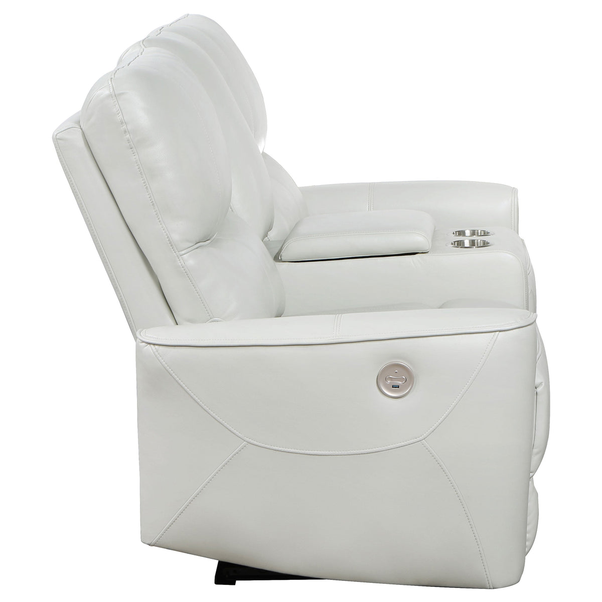Denson Dove Power Reclining Loveseat
