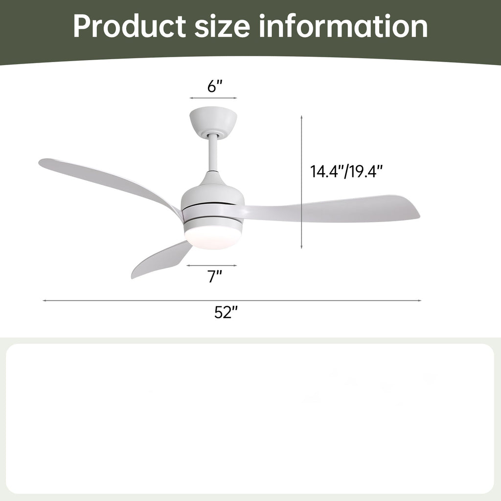 52-Inch Ceiling Fan With Remote Control
